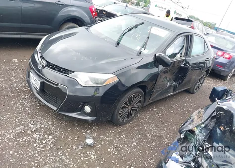 2014 Toyota Corolla S Plus z USA, uszkodzony, nr VIN 2T1BURHE6EC005685